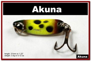 [SP 39-33-2]1.2"" Mini Viking Bass Pike Trout Casting Spoon Fishing Lure