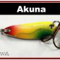 [SP 39-34-2]1.2"" Mini Holographic Chartreuse Bass Pike Trout Casting Spoon Fishing Lure