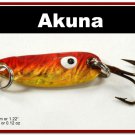 [SP 39-84-2]1.2"" Mini Holographic Bleeding Gold Bass Pike Trout Casting Spoon Fishing Lure