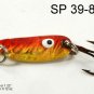 [SP 39-84-2]1.2"" Mini Holographic Bleeding Gold Bass Pike Trout Casting Spoon Fishing Lure