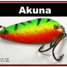 [SP 42-21-2]1.3"" Mini Firetiger Bass Pike Trout Casting Spoon Fishing Lure