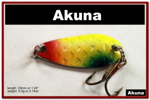 [SP 42-34-2]1.3"" Mini Holographic Chartreuse Bass Pike Trout Casting Spoon Fishing Lure