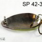 [SP 42-34-2]1.3"" Mini Holographic Chartreuse Bass Pike Trout Casting Spoon Fishing Lure