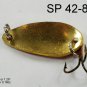 [SP 42-84-2]1.3"" Mini Holographic Bleeding Gold Bass Pike Trout Casting Spoon Fishing Lure