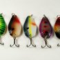 [SP 5 FLC 068 A]5 2.45"" 62mm Holographic Hammered Spoon Bass Trout Pike Fishing Lure Tackle