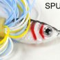 [SPU 10]3/8 oz 10.6 grams Elite Sky Blue White Spinnerbait Fishing Lure