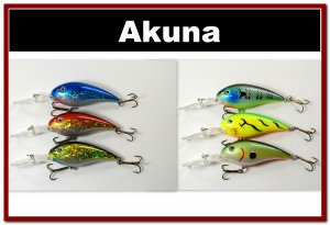 [BP 6PK 3FLA55A and 3FLA55C]6 Holographic Deep Diver 4.3"" Bass Pike Fishing Lure C
