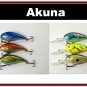 [BP 6PK 3FLA55A and 3FLA55C]6 Holographic Deep Diver 4.3"" Bass Pike Fishing Lure C