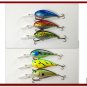 [BP 6PK 3FLA55A and 3FLA55C]6 Holographic Deep Diver 4.3"" Bass Pike Fishing Lure C