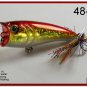 [BP 6PK 3FLA48A and 3FLA48D]6 Holographic 2.4""  Bass Topwater Fishing Lure Popper D