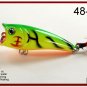 [BP 6PK 3FLA48A and 3FLA48C]6 Pack 2.4""  Bass Topwater Fishing Lure Popper Tackle C