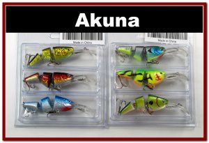 [BP 6PK 3FLA20A and 3FLA20D]6 Pak Holographic Bass Trout Pike Fishing Lure Swimbait