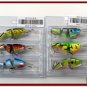 [BP 6PK 3FLA20A and 3FLA20D]6 Pak Holographic Bass Trout Pike Fishing Lure Swimbait