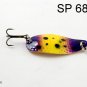 [SP 5 FLC 068 A]5 2.45"" 62mm Holographic Hammered Spoon Bass Trout Pike Fishing Lure Tackle