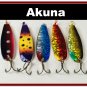 [SP 5 FLC 015 B]Lot of 5 Holographic Trolling Spoon Fishing Lure Tackle