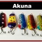 [SP 5 FLC 002 B]Lot of 5 3"" 76mm Holographic Ridged Spoon Bass Trout Pike Fishing Lure Tackle