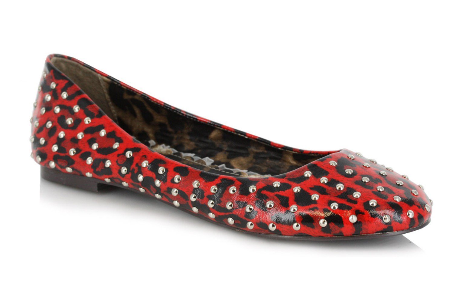 BP016-PENNY 0" Leopard Flat With Silver Studs