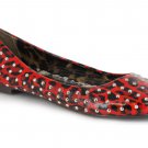 BP016-PENNY 0" Leopard Flat With Silver Studs