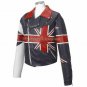 Men Biker Union Jack Original Leather Jacket UK - All Sizes