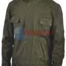 Wanted Wesley Gibson McAvoy Olive Green Stylish Original Leather Jacket