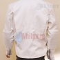Superman Smallville Stylish White Original Leather Embossed Jacket