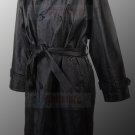 Matrix Trilogy Movie Neo Reeves Black Long Trench Original Cow Hide Leather Coat