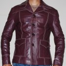 Tyler Durden Brad Pitt Fight Club Brown Original Leather Coat -All Sizes