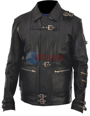 Michael Jackson The Bad Black Cow Hide Leather Jacket