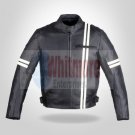 Men Motorcycle MotorBike Captain America Easy Rider Biker Stylish Leather Jacket - All Sizes