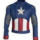 Men Evans Captain America Avengers Faux Leather Jacket