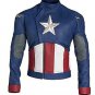 Men Evans Captain America Avengers Faux Leather Jacket