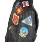 Top Gun Tom Cruise Men Fighter Jet Pilot Brown Fur Cowhide Leather Jacket