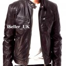 Bomber Rider Slim Fit Casual Stylish Black / Brown Real Leather Jacket