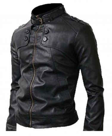 Bomber Rider Slim Fit Casual Stylish Black Leather Jacket