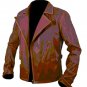 Bomber Rider Slim Fit Casual Stylish Brown Leather Jacket