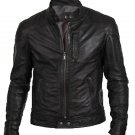 Bomber Rider Slim Fit Casual Stylish Black Leather Jacket