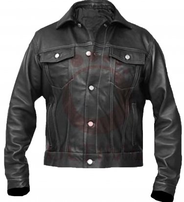 Bomber Rider Slim Fit Casual Stylish Black Leather Jacket