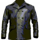 Dr Who German Kreigsmarine Cowhide Leather Coat Jacket - Size XSmall (40 inches Jacket Chest)