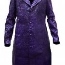 Suicide Squad Jared Leto Joker Crocodile Faux Leather Jacket Coat