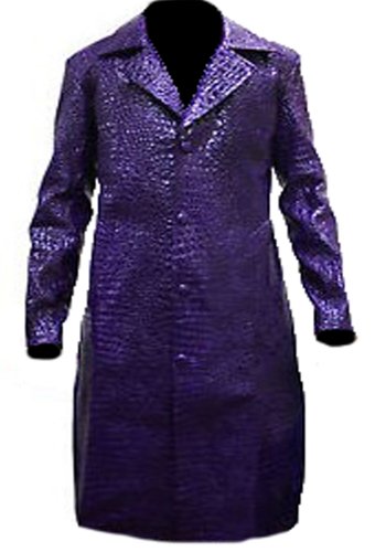 Suicide Squad Jared Leto Joker Crocodile Faux Leather Jacket Coat