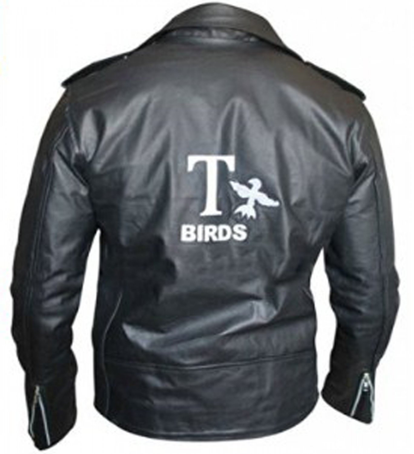 Grease 2 Fancy Dress John Travolta T Birds Black Leather Jacket