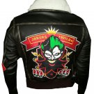 Bombshell Harley Quinn Jokers Wild Brown Leather Jacket