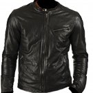 Bomber Rider Slim Fit Casual Stylish Black Leather Jacket