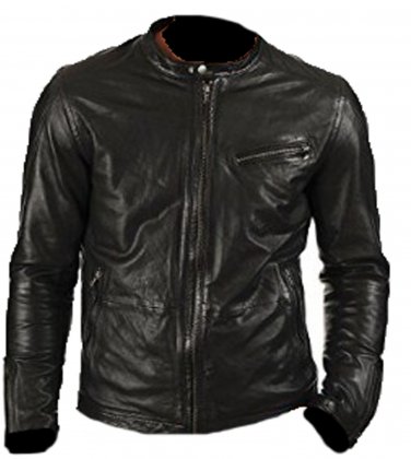 Bomber Rider Slim Fit Casual Stylish Black Leather Jacket