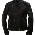 David Beckham Black CowHide Leather Jacket