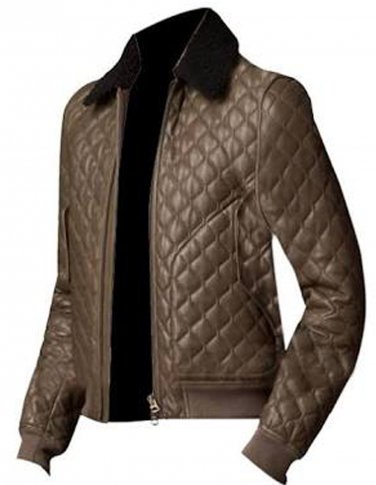 Kevin Hart Quilted Brown Leather Jacket
