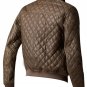 Kevin Hart Quilted Brown Leather Jacket