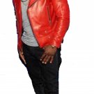 Kevin Hart Quilted Red Leather Jacket