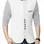 Men Slim Fit Casual Party Wear Fleece White Waist Coat Vest