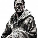 Knights Of The Roundtable King Arthur Charlie Hunnam Brown Leather Fur Coat 2017